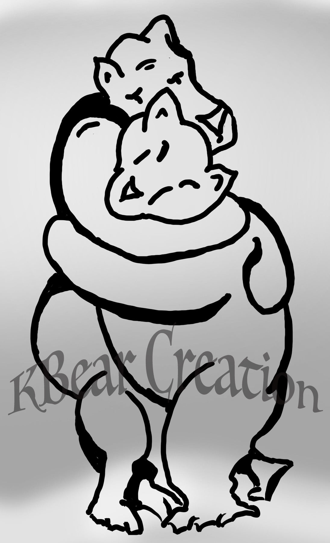 Bearhuggy Metal prints