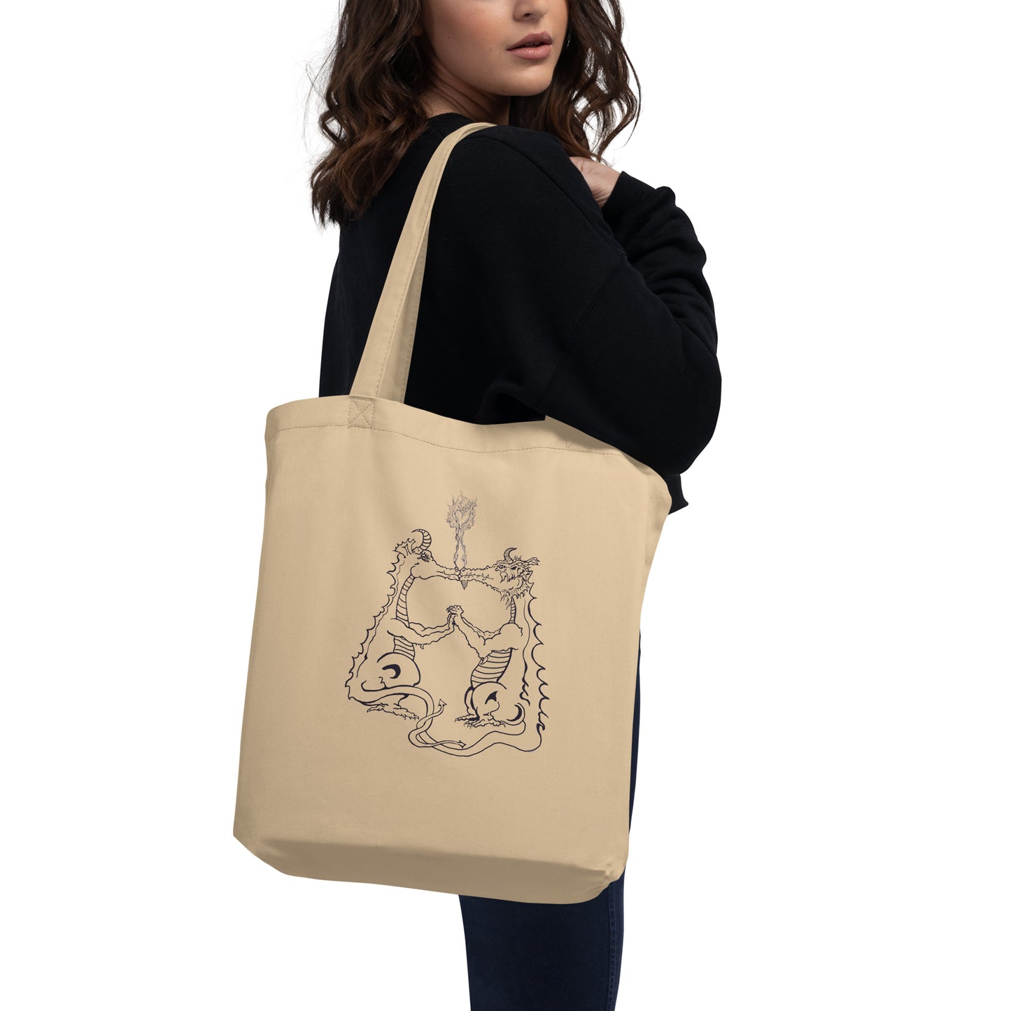 Draconis Amori Eco Tote Bag (tan)