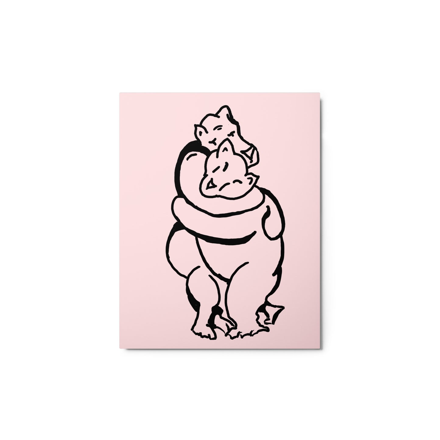 Bearhuggy Metal prints