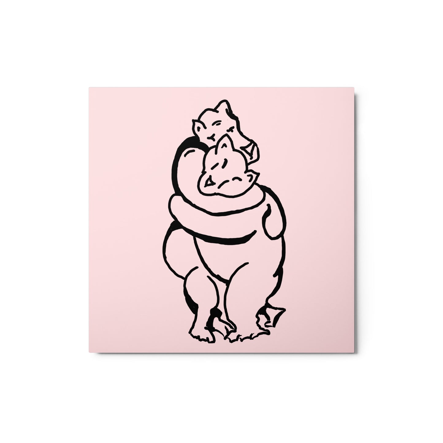 Bearhuggy Metal prints