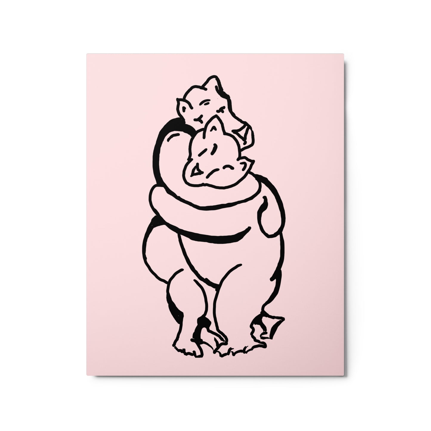 Bearhuggy Metal prints