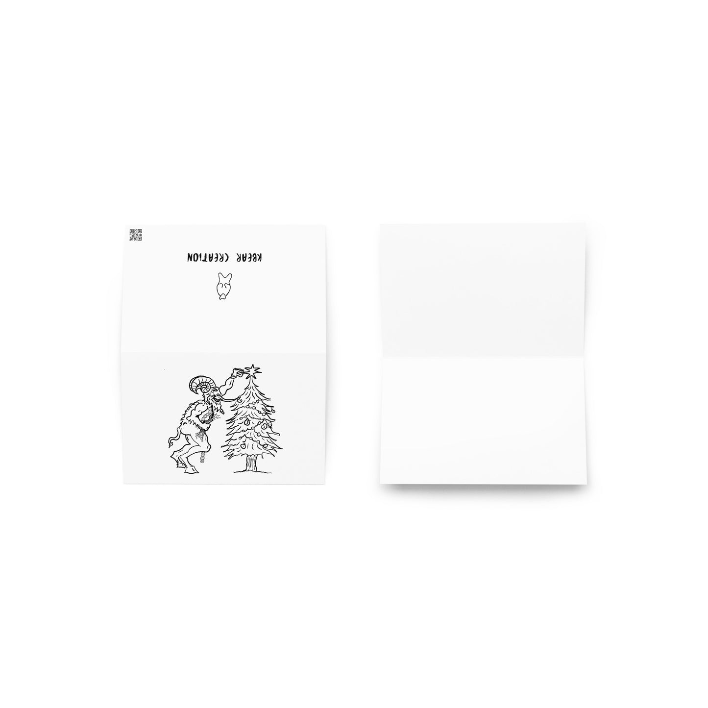 Krampus Greeting card (white)