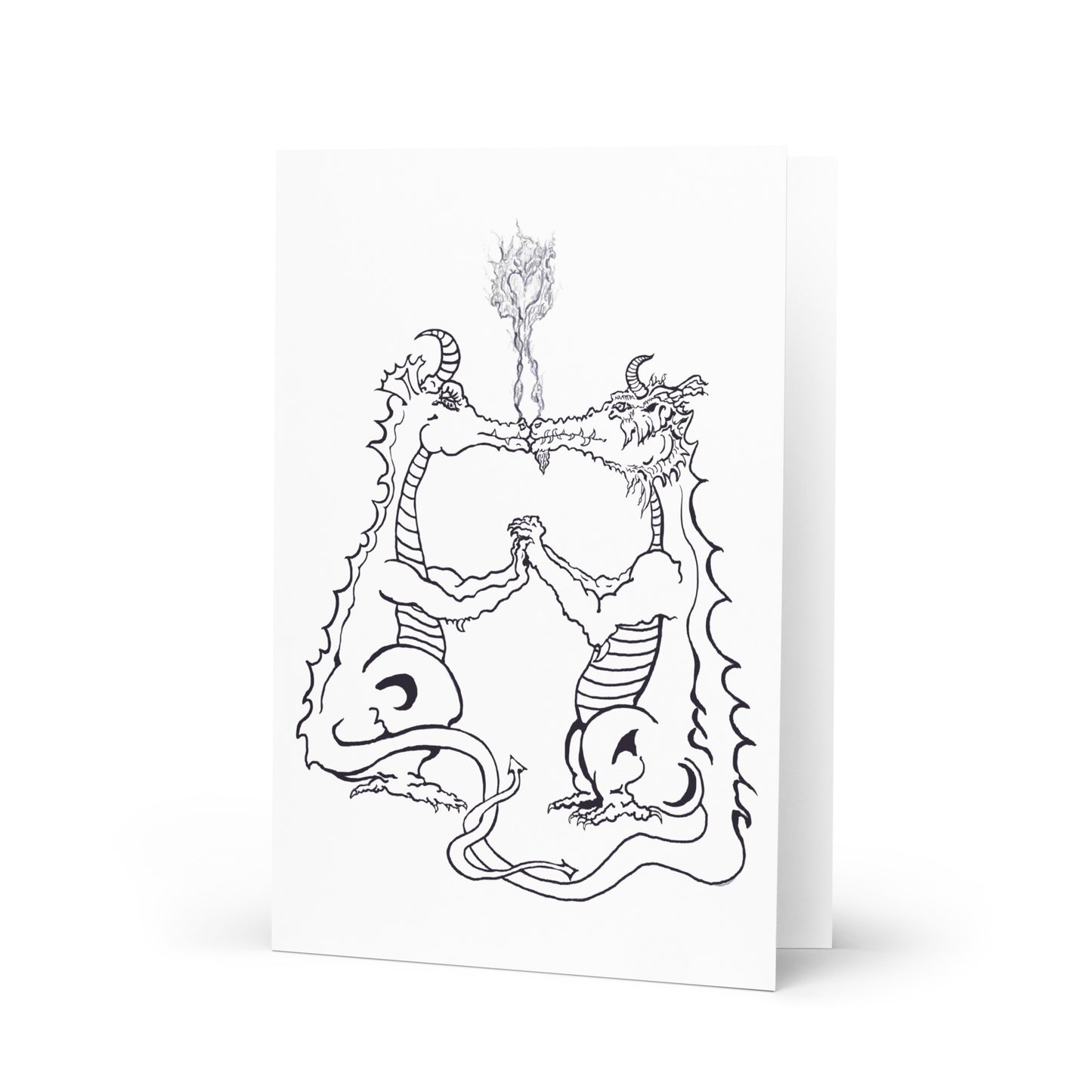 Draconis Amori Greeting card