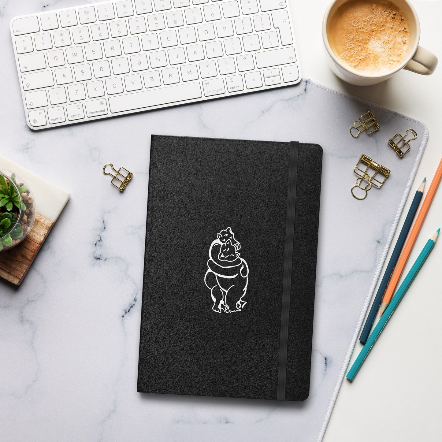 Bearhuggy Hardcover bound notebook