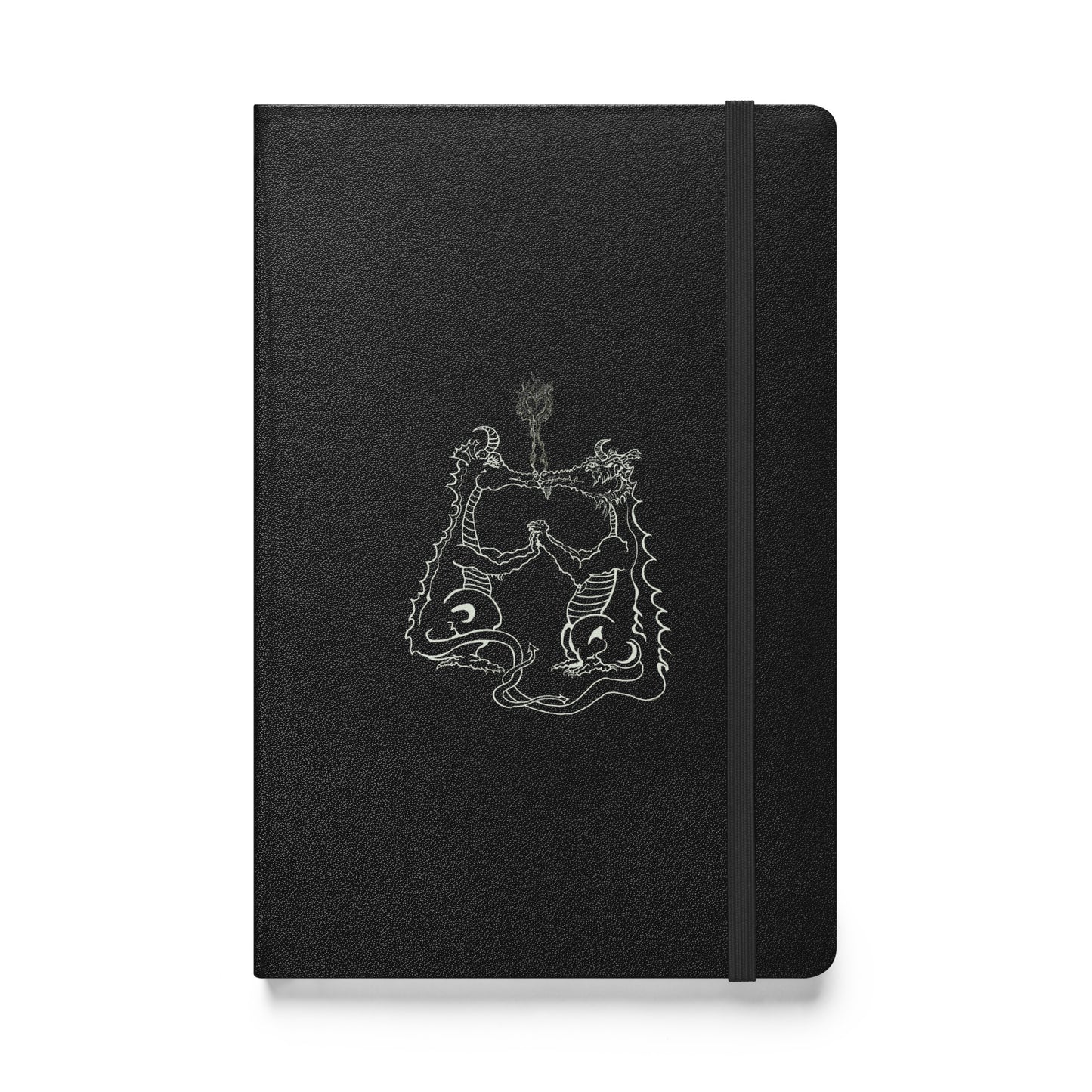 Draconis Amori Hardcover bound notebook (white lines on dark)