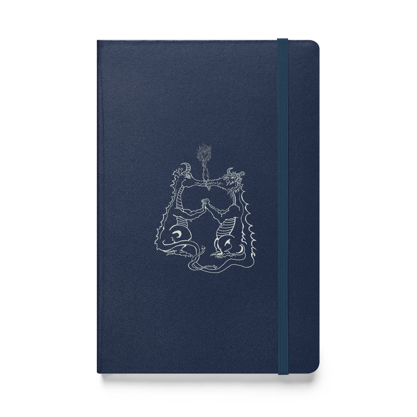 Draconis Amori Hardcover bound notebook (white lines on dark)