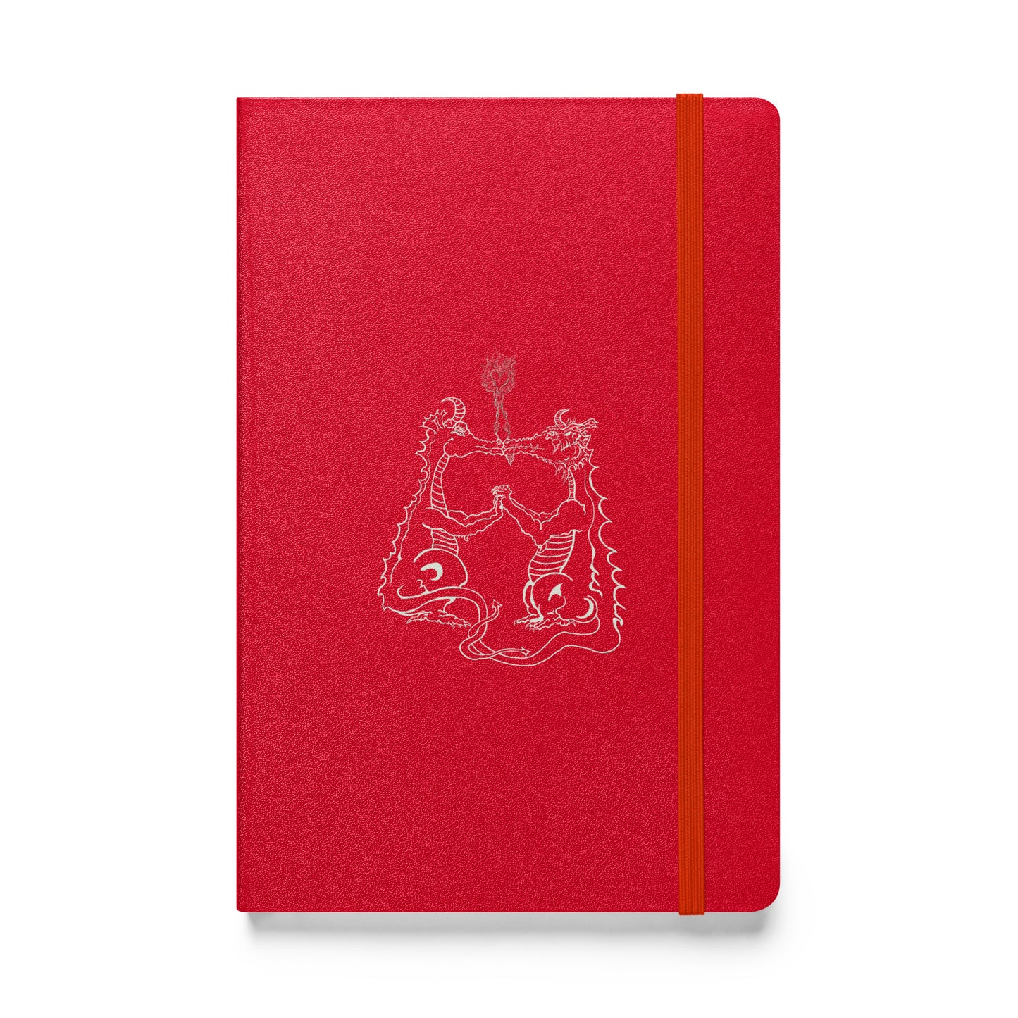 Draconis Amori Hardcover bound notebook (white lines on dark)