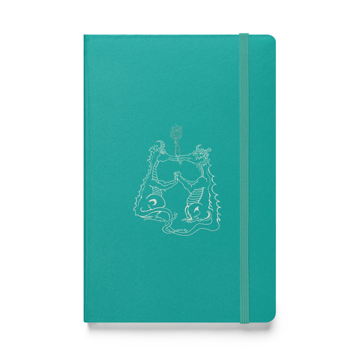 Draconis Amori Hardcover bound notebook (white lines on dark)