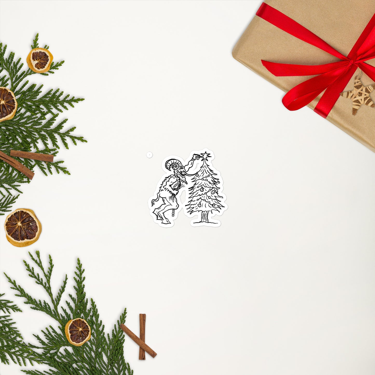 Krampus Bubble-free stickers