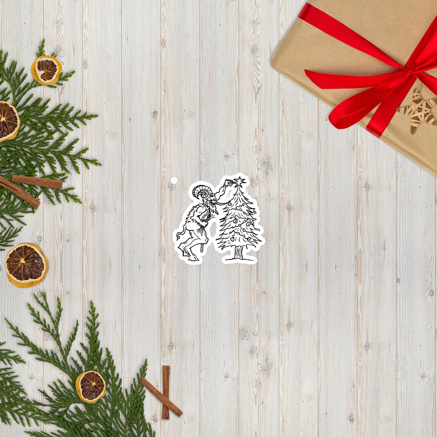 Krampus Bubble-free stickers