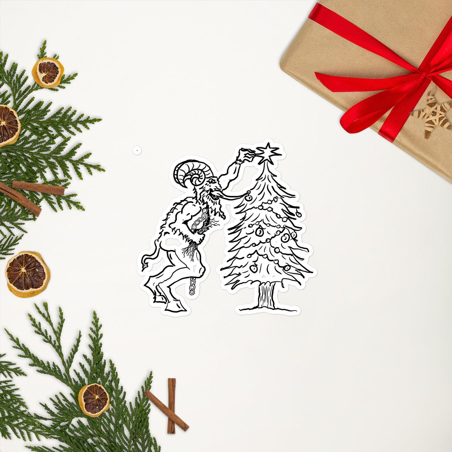 Krampus Bubble-free stickers