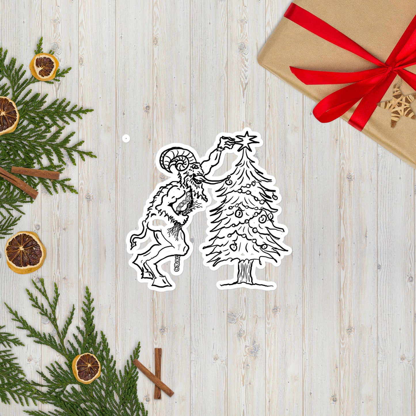 Krampus Bubble-free stickers
