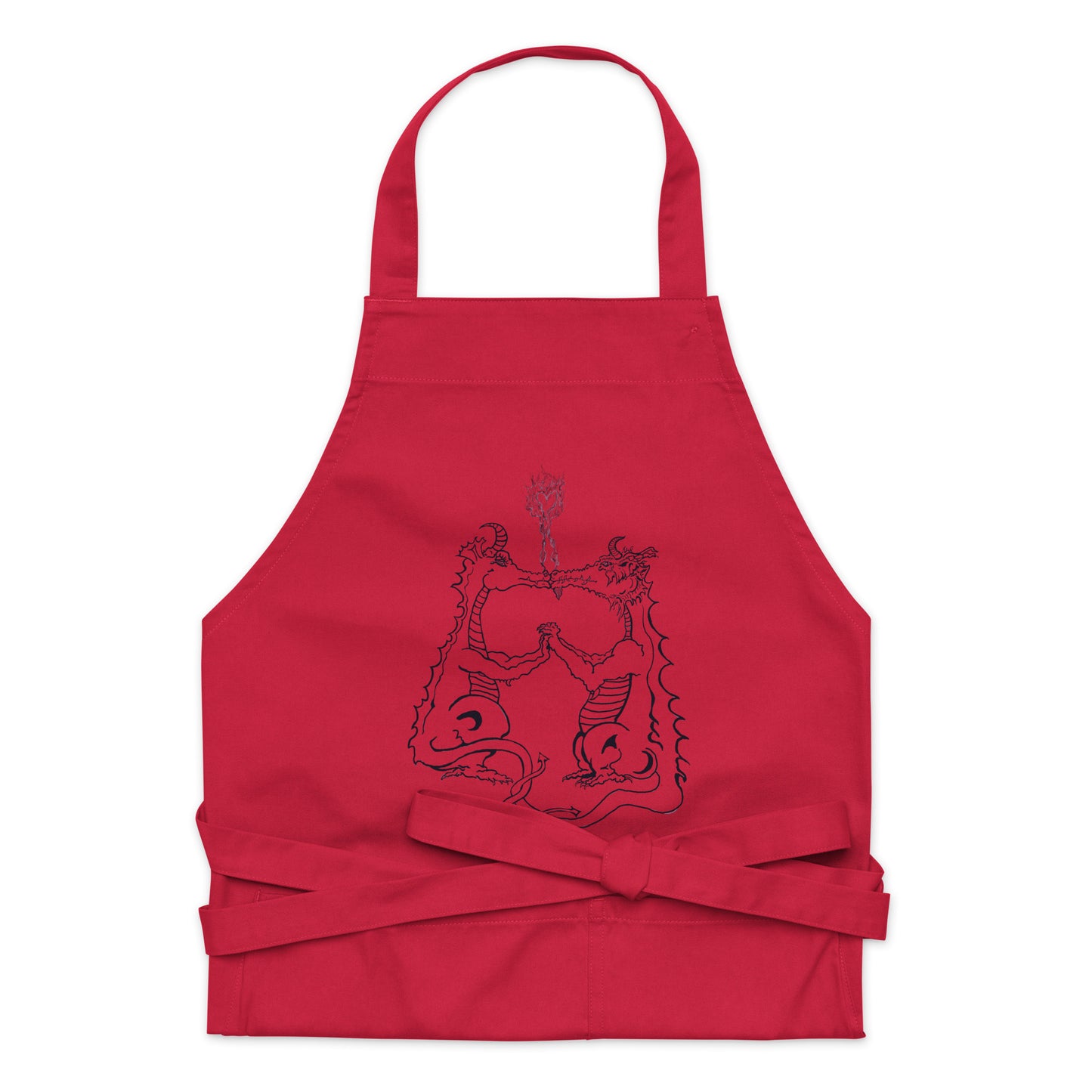 Draconis Amori Organic Cotton apron (red)