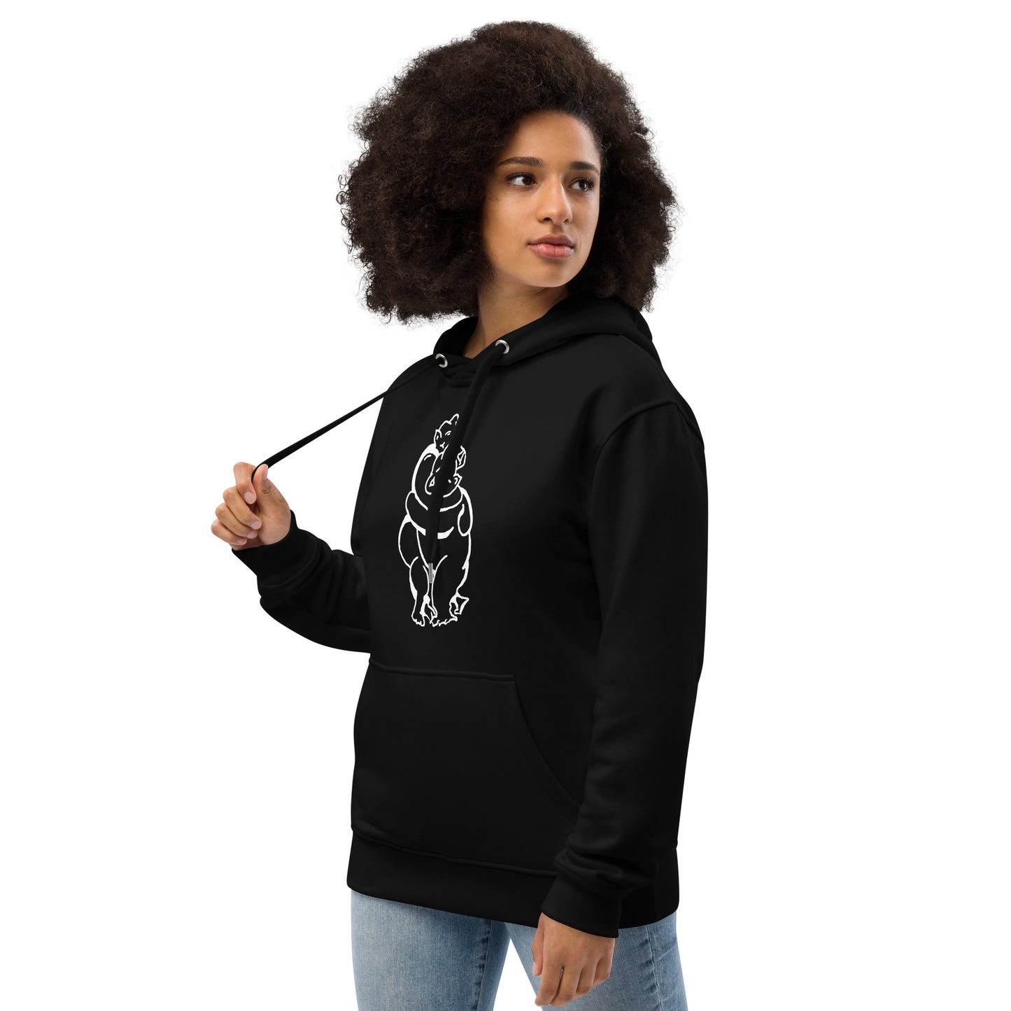 Bearhuggy Premium eco hoodie (black)