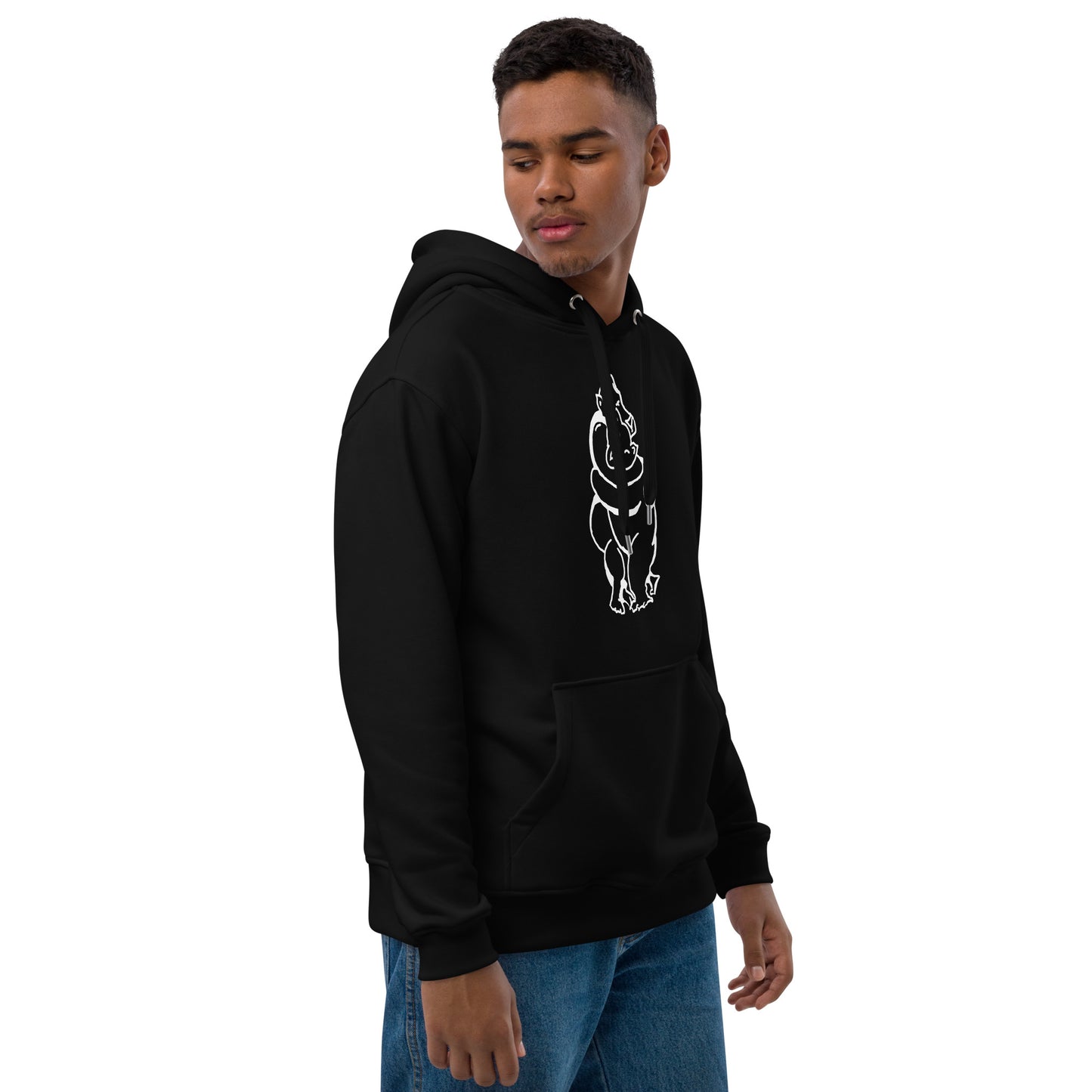 Bearhuggy Premium eco hoodie (black)