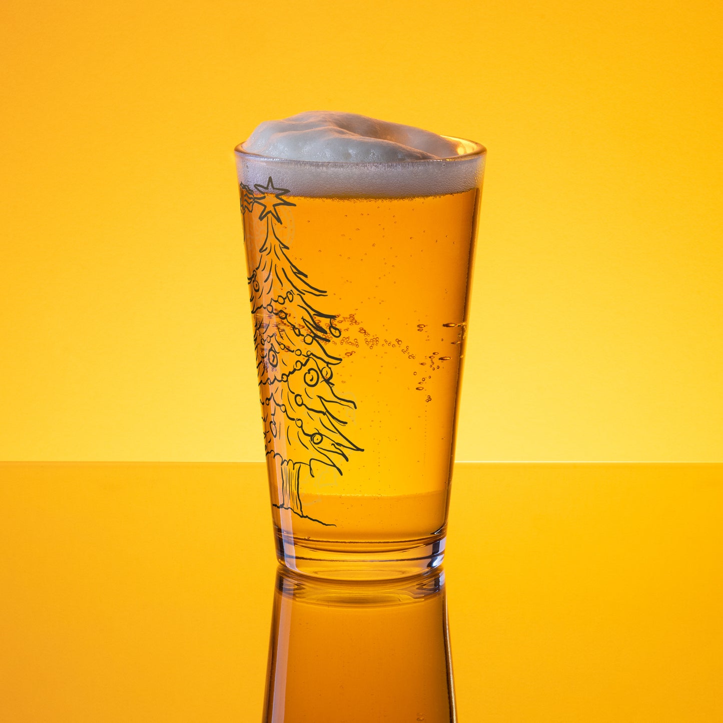 Krampus Shaker pint glass