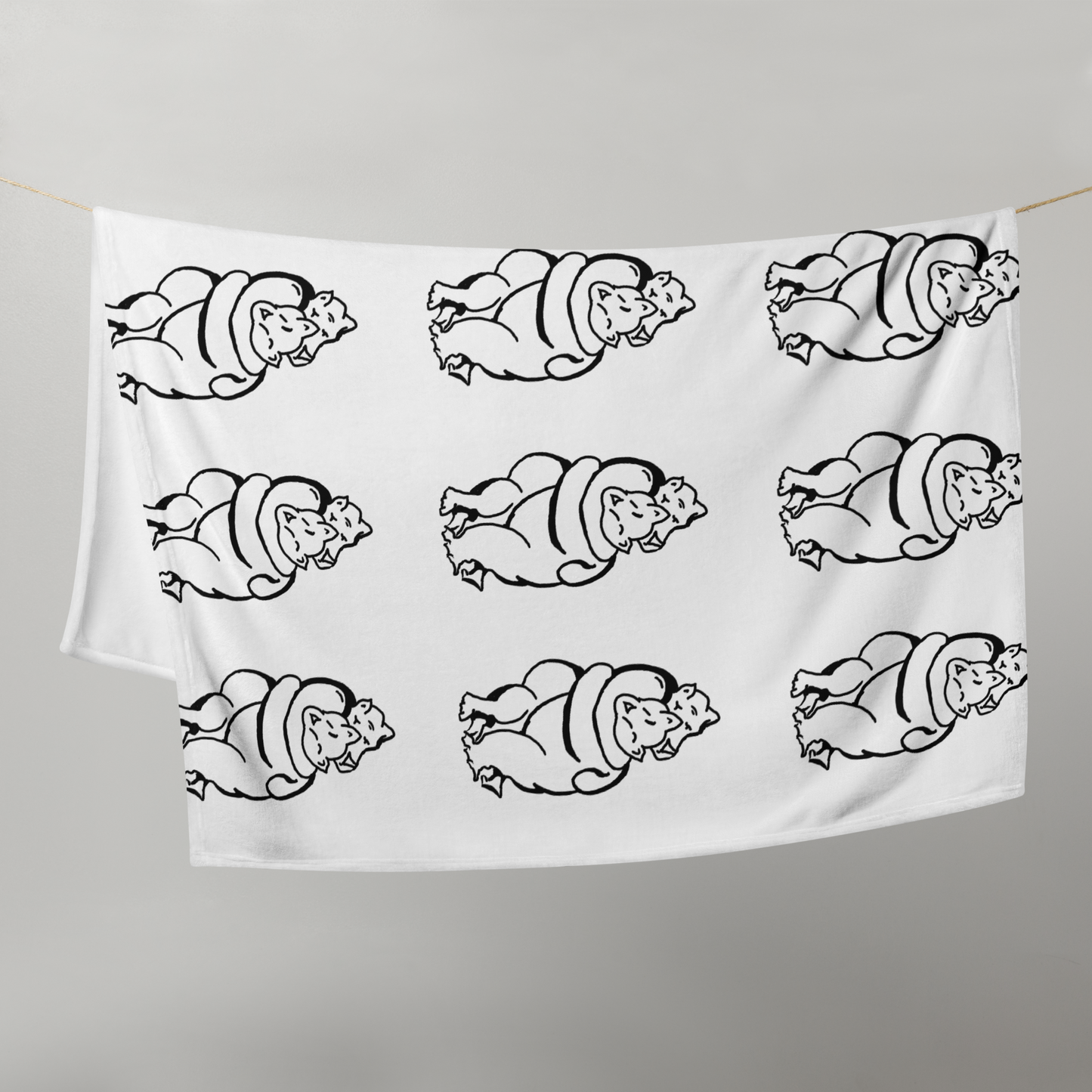 Bearhuggy Throw Blanket