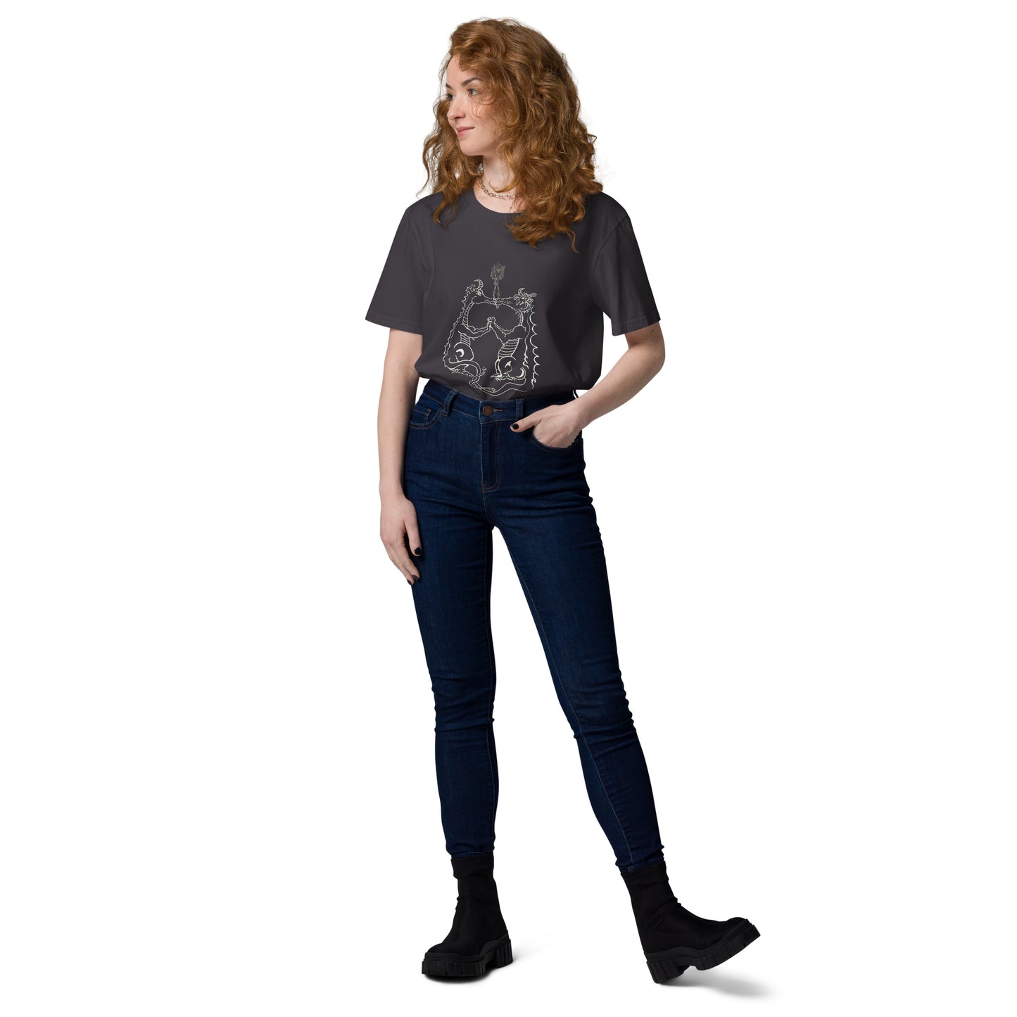 Draconis Amori Unisex organic cotton t-shirt (light on dark)