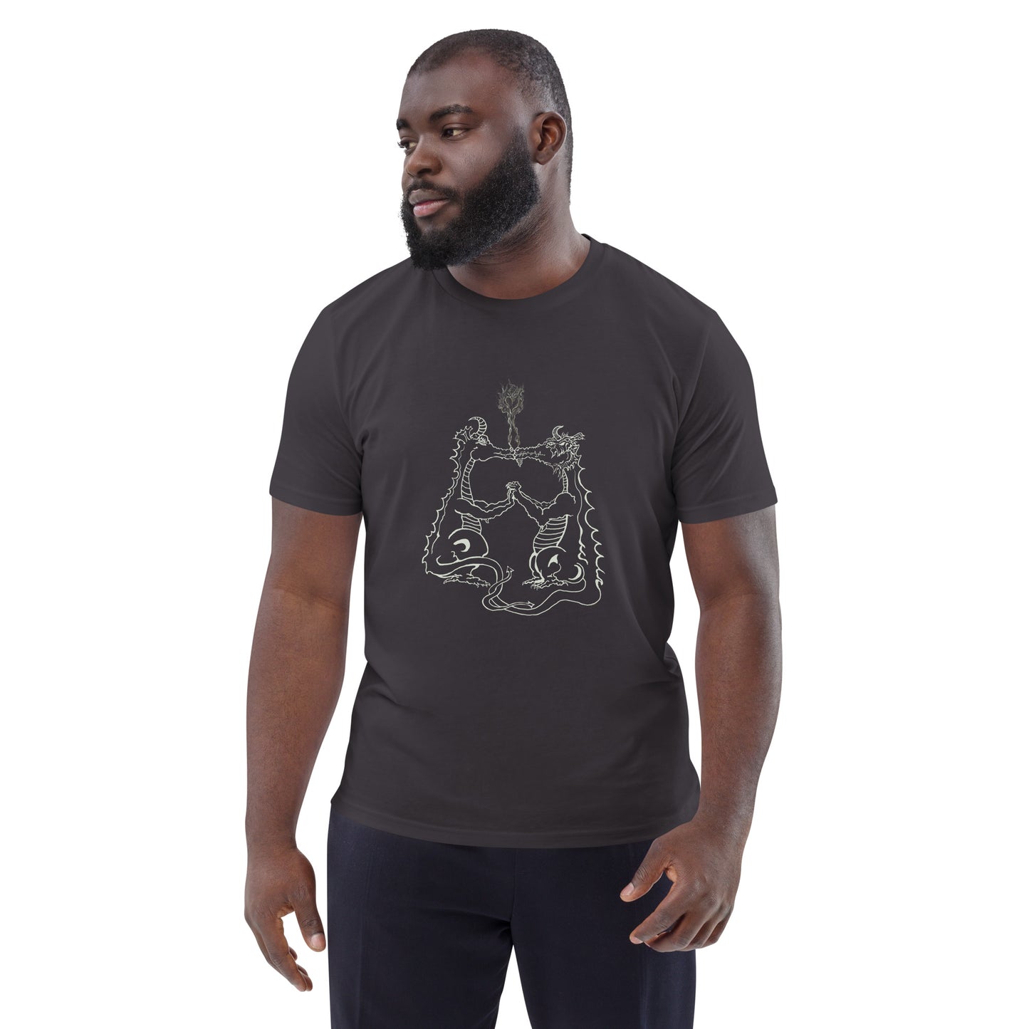 Draconis Amori Unisex organic cotton t-shirt (light on dark)