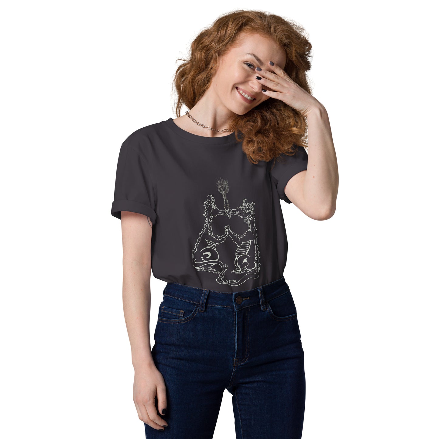 Draconis Amori Unisex organic cotton t-shirt (light on dark)