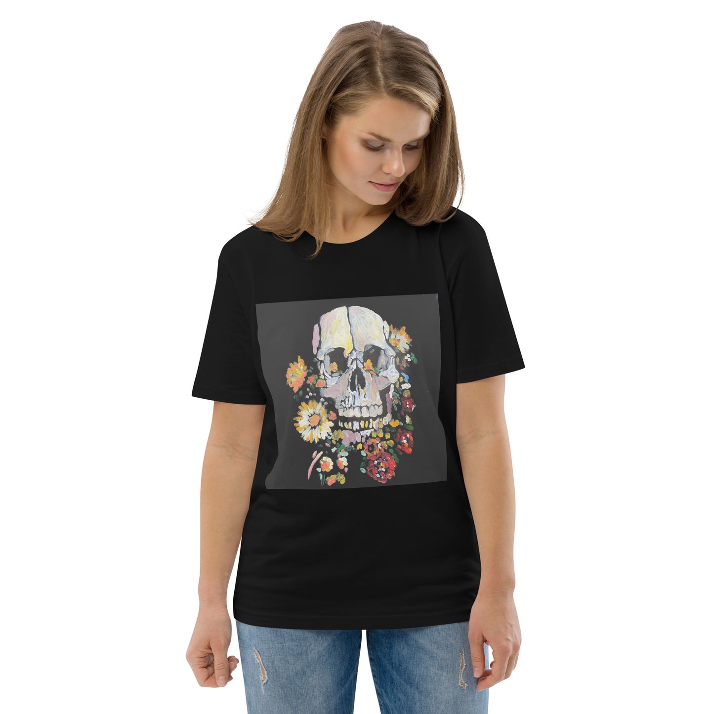 Death Blooms Unisex organic cotton t-shirt