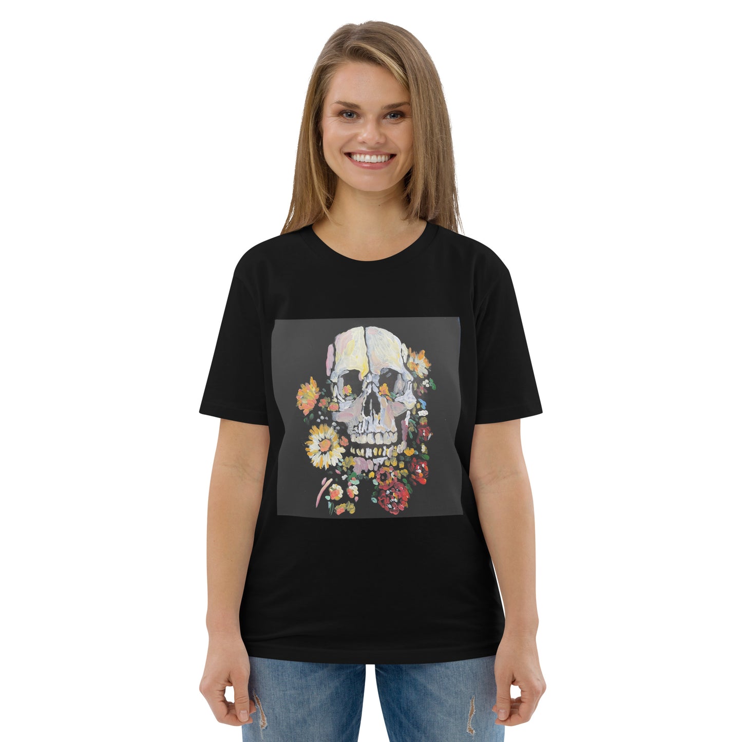 Death Blooms Unisex organic cotton t-shirt