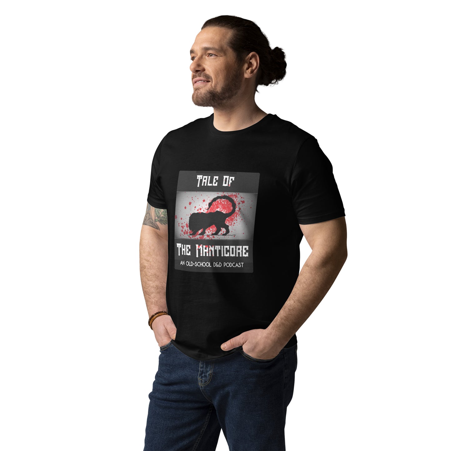 "Manticore Blood Splatter" Unisex organic cotton t-shirt