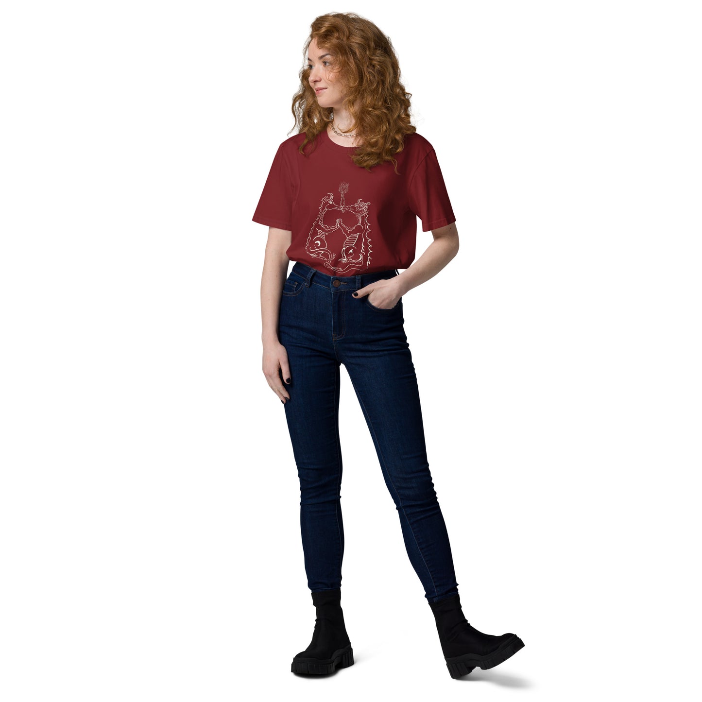 Draconis Amori Unisex organic cotton t-shirt (light on dark)