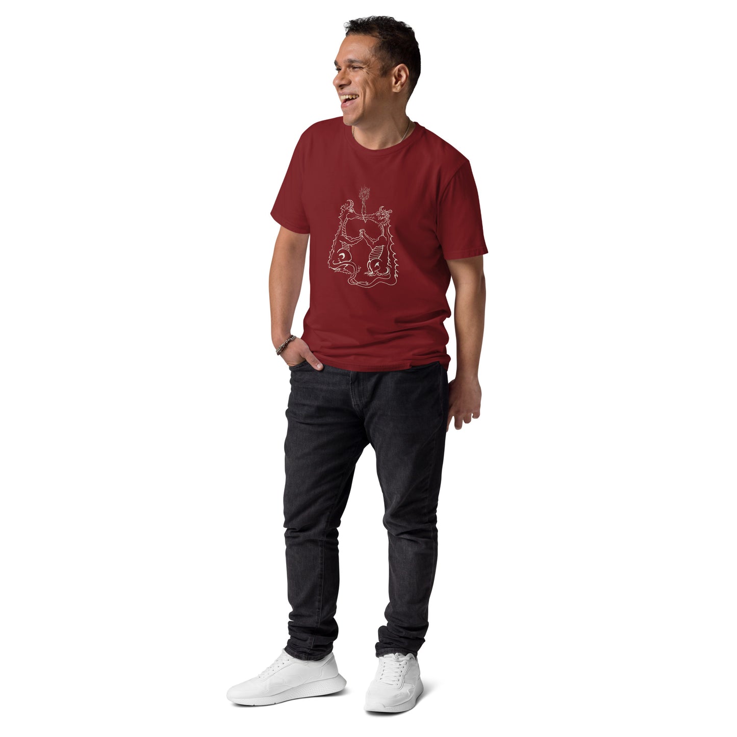 Draconis Amori Unisex organic cotton t-shirt (light on dark)