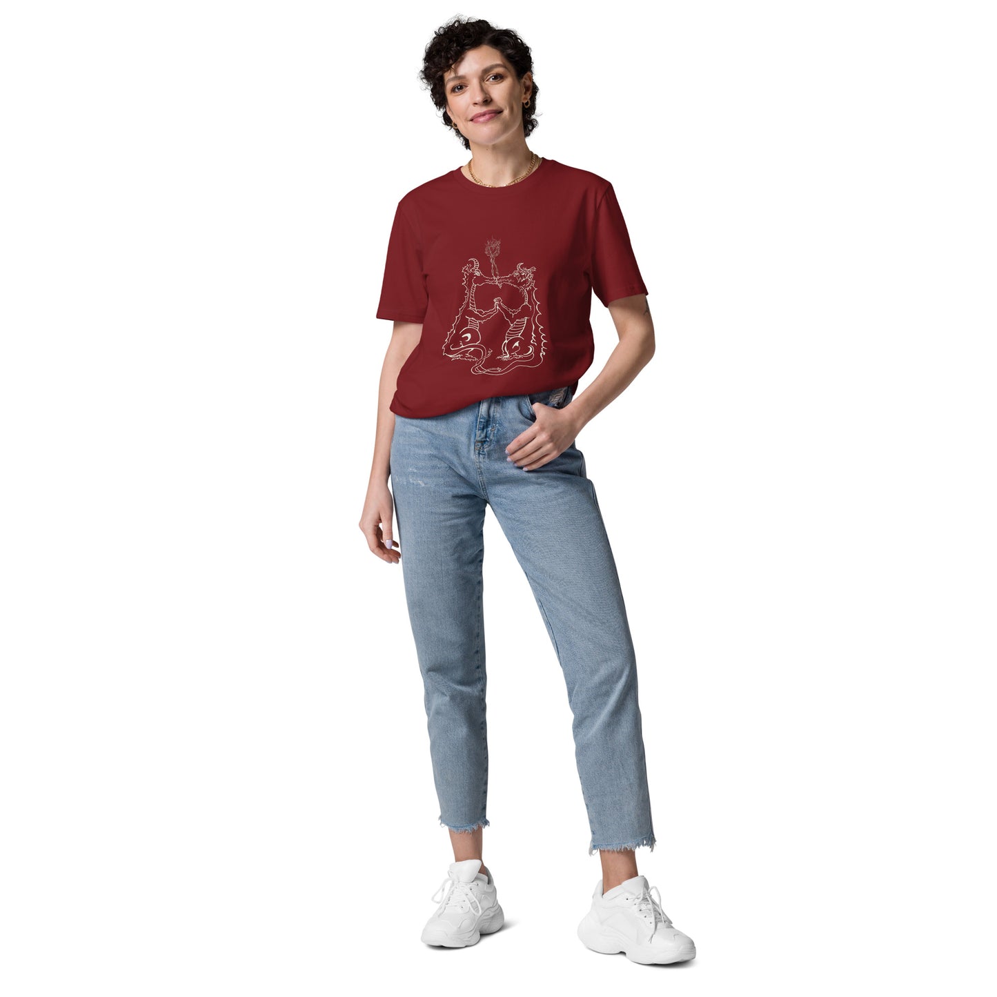 Draconis Amori Unisex organic cotton t-shirt (light on dark)