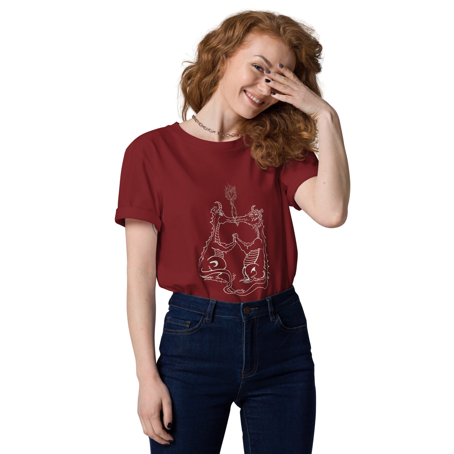 Draconis Amori Unisex organic cotton t-shirt (light on dark)