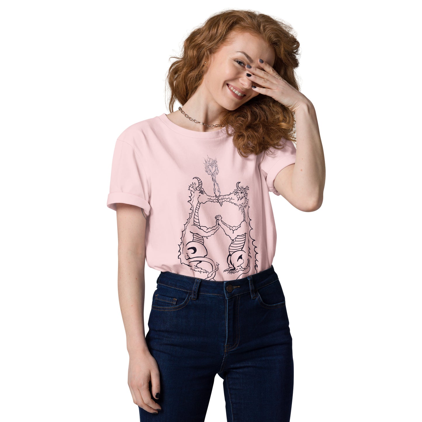 Draconis Amori Unisex organic cotton t-shirt (dark on light)