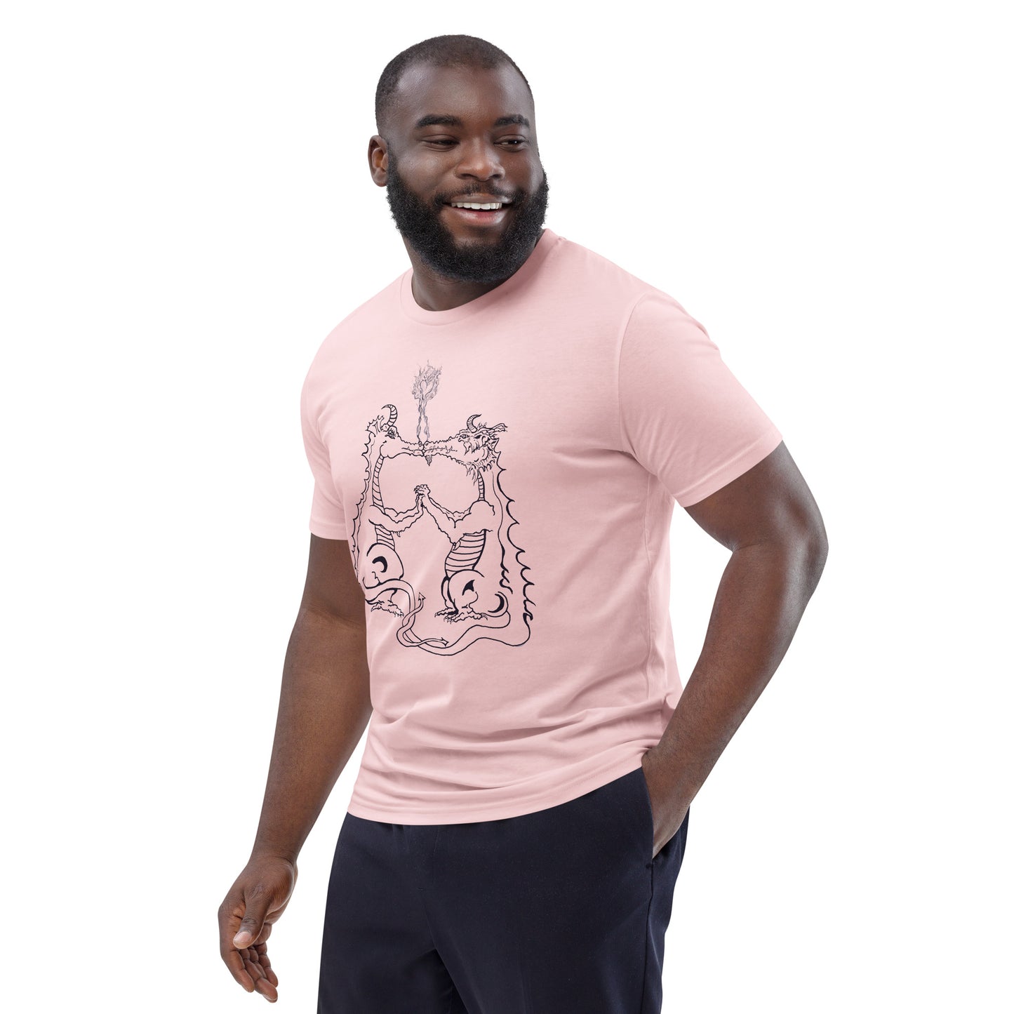 Draconis Amori Unisex organic cotton t-shirt (dark on light)