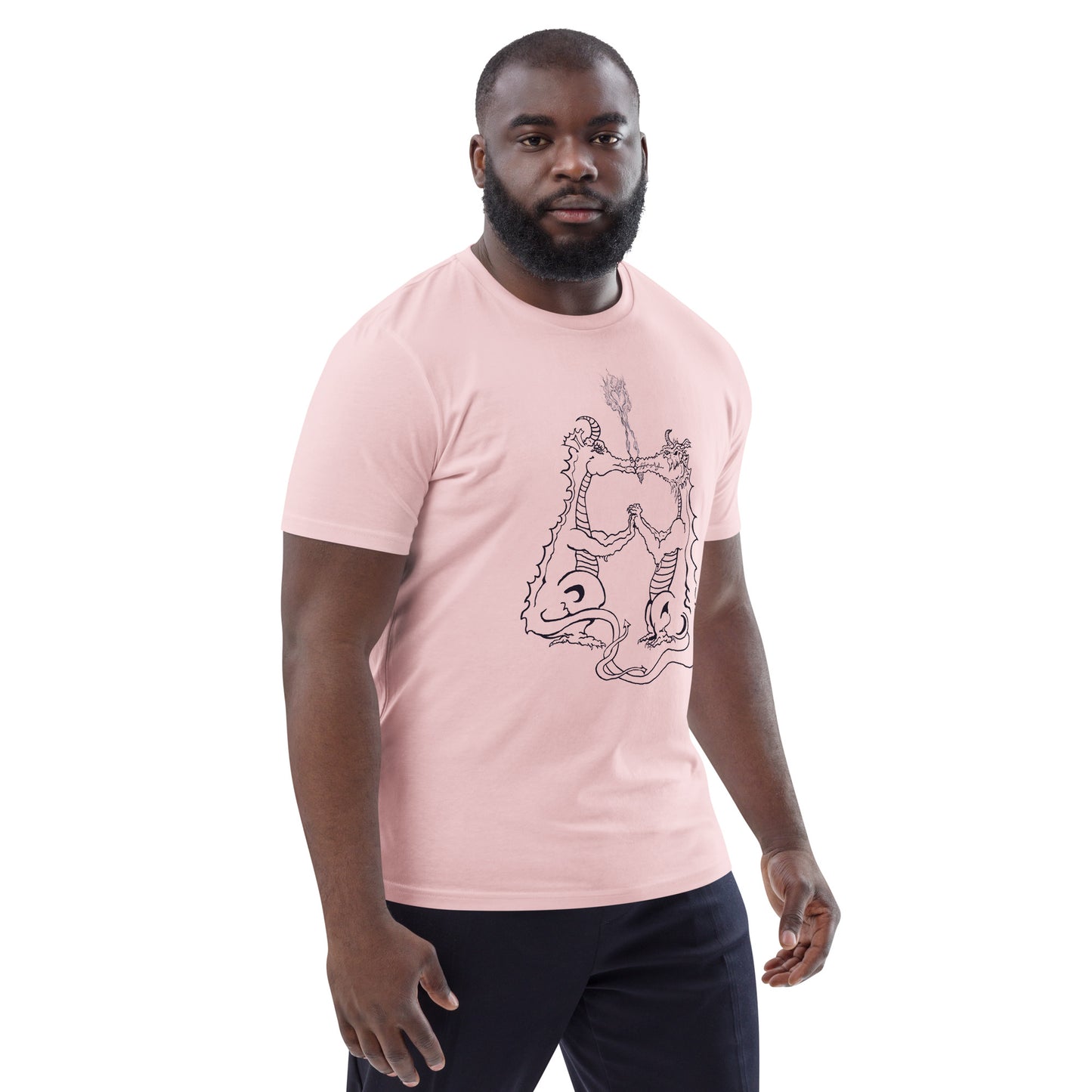 Draconis Amori Unisex organic cotton t-shirt (dark on light)