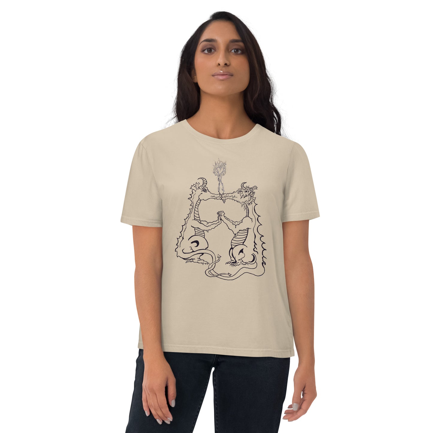 Draconis Amori Unisex organic cotton t-shirt (dark on light)