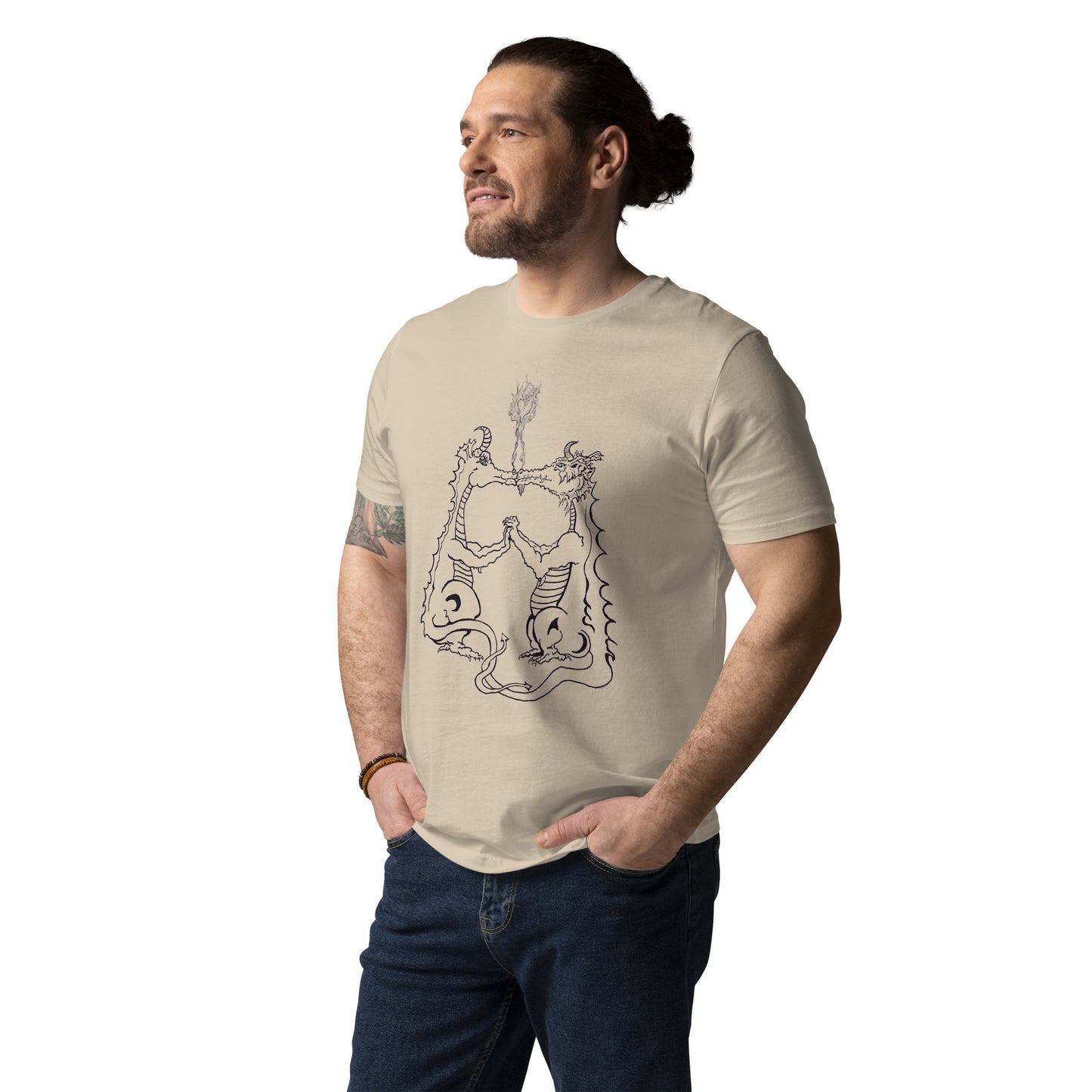Draconis Amori Unisex organic cotton t-shirt (dark on light)