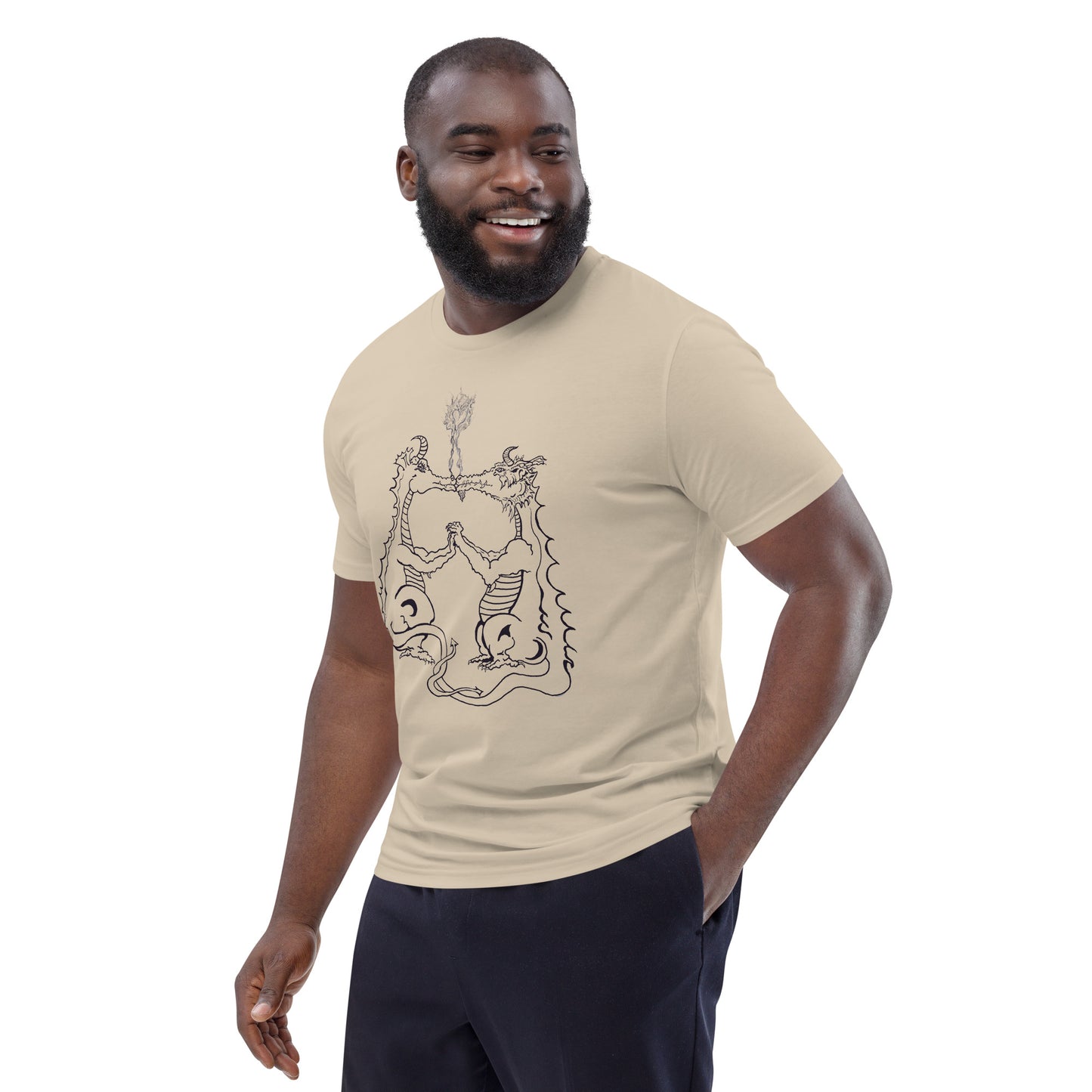 Draconis Amori Unisex organic cotton t-shirt (dark on light)