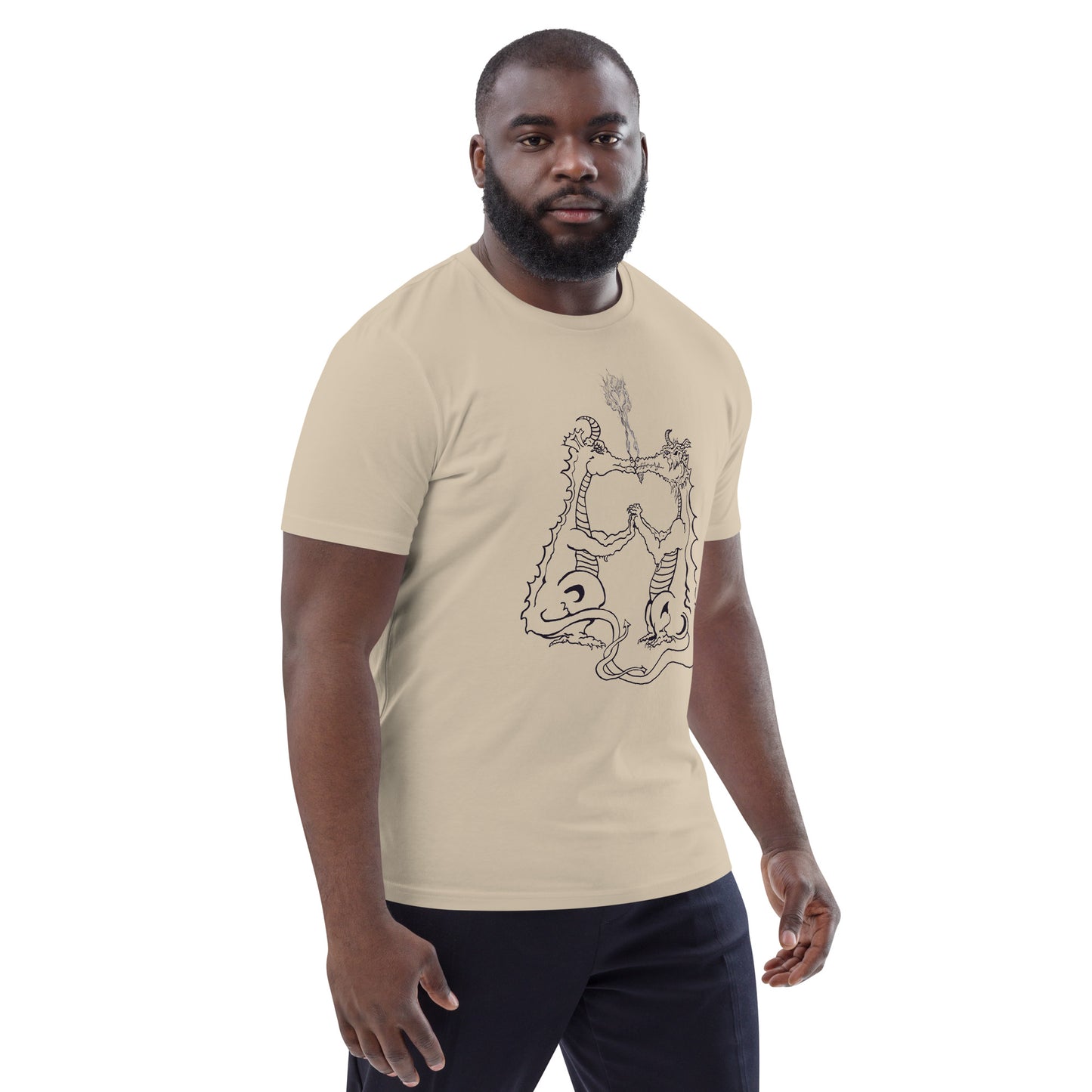 Draconis Amori Unisex organic cotton t-shirt (dark on light)
