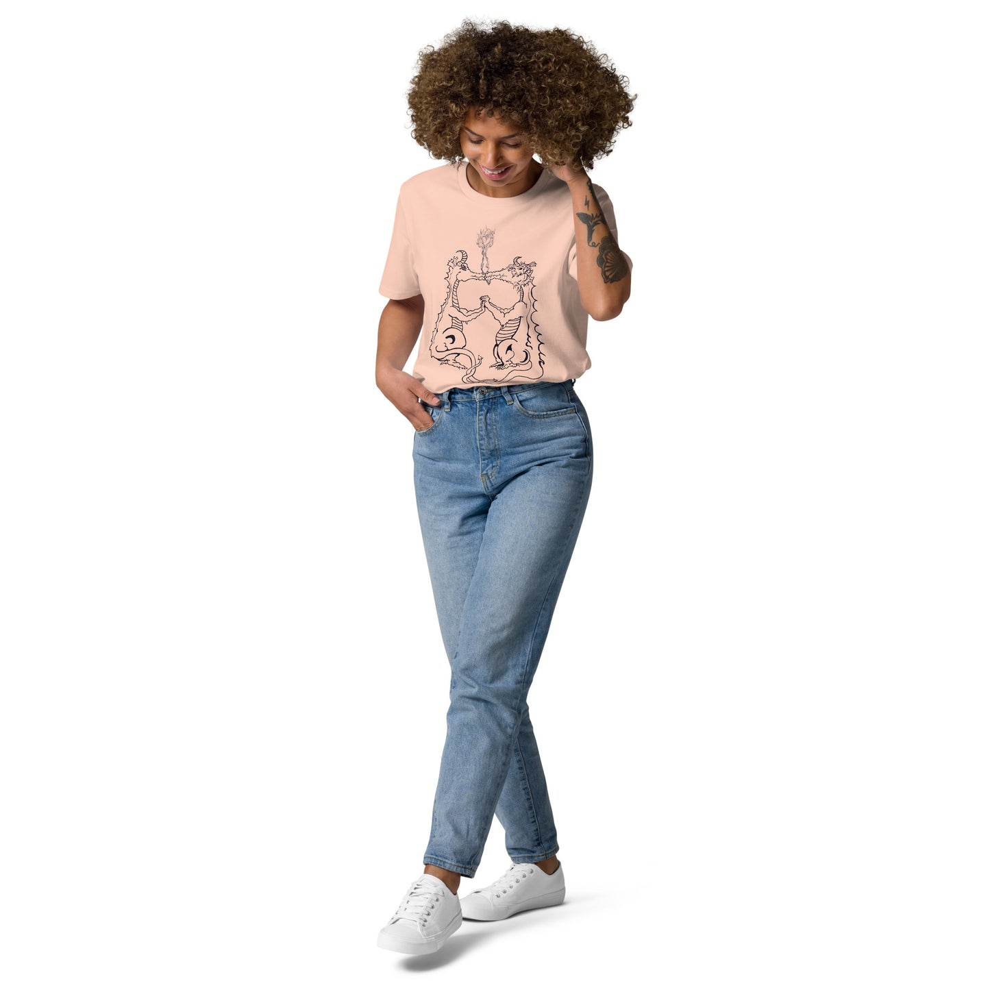 Draconis Amori Unisex organic cotton t-shirt (dark on light)