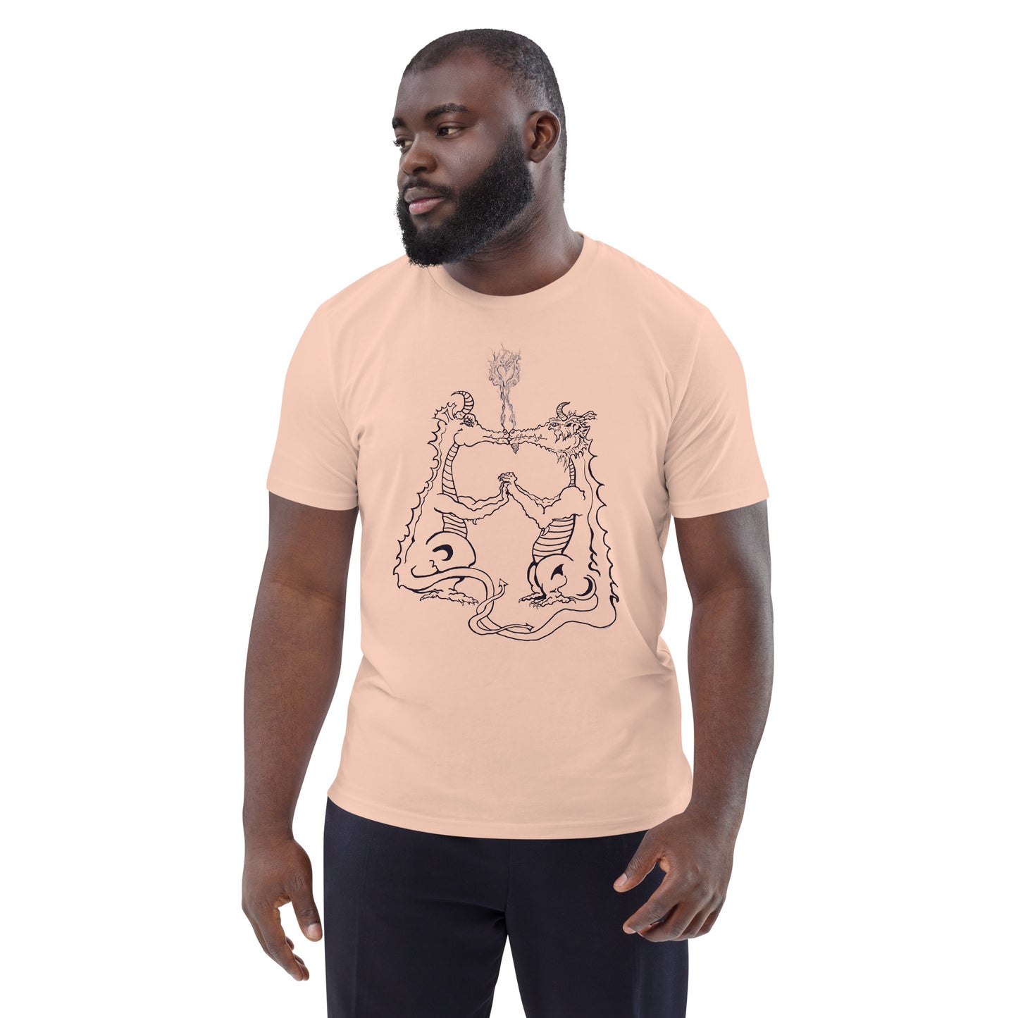 Draconis Amori Unisex organic cotton t-shirt (dark on light)
