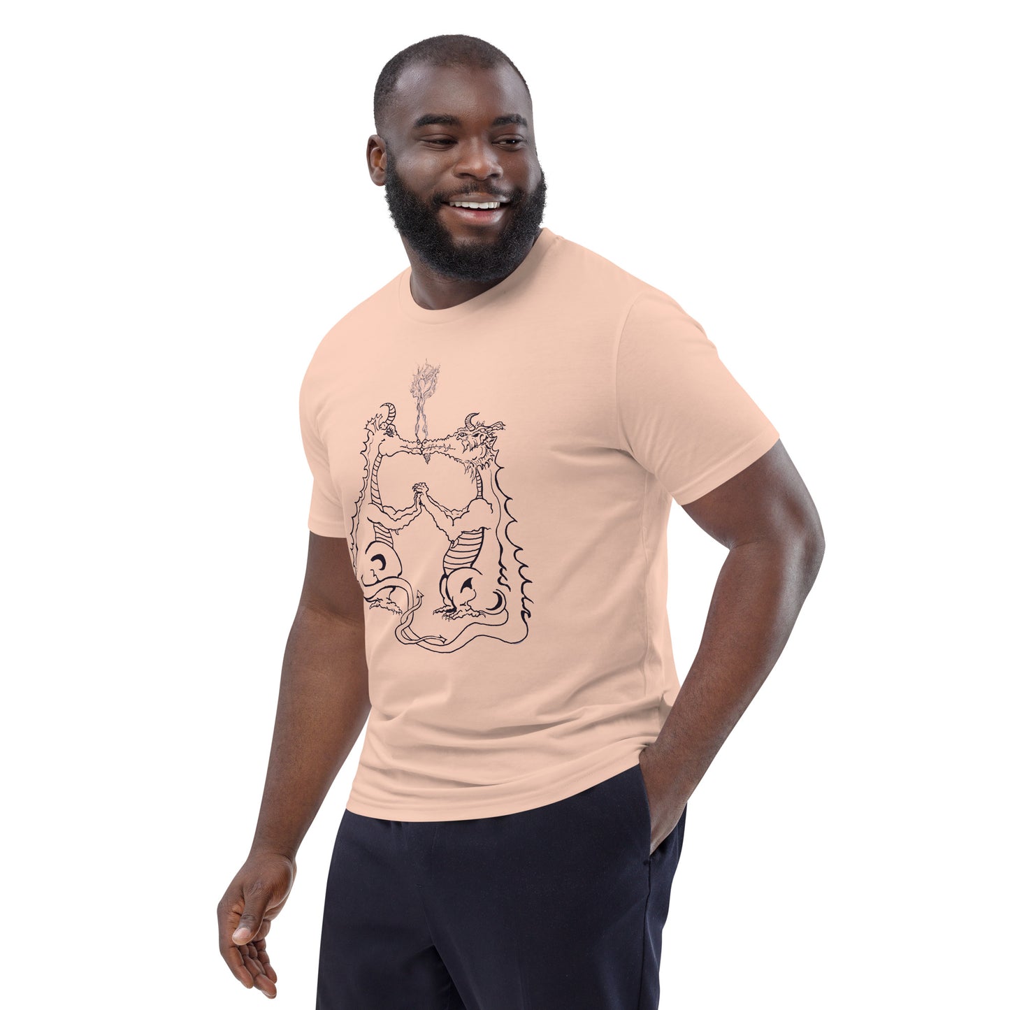 Draconis Amori Unisex organic cotton t-shirt (dark on light)