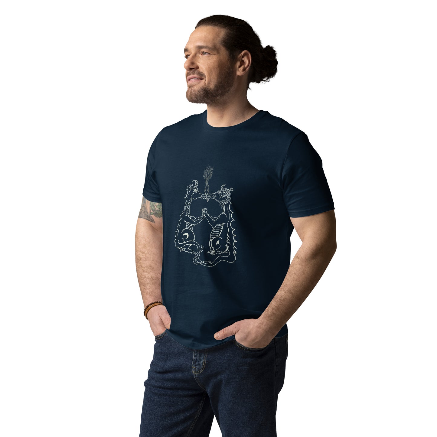 Draconis Amori Unisex organic cotton t-shirt (light on dark)