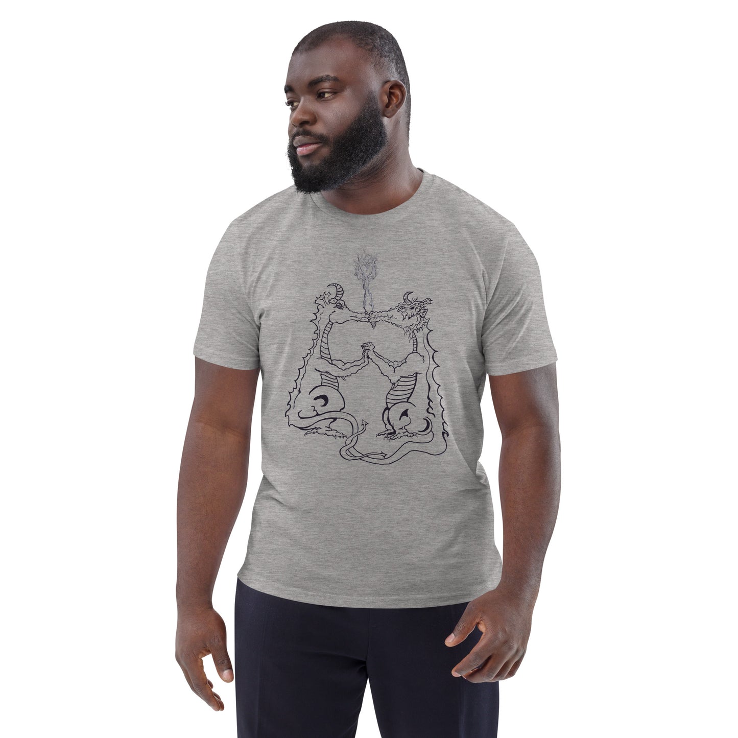Draconis Amori Unisex organic cotton t-shirt (dark on light)