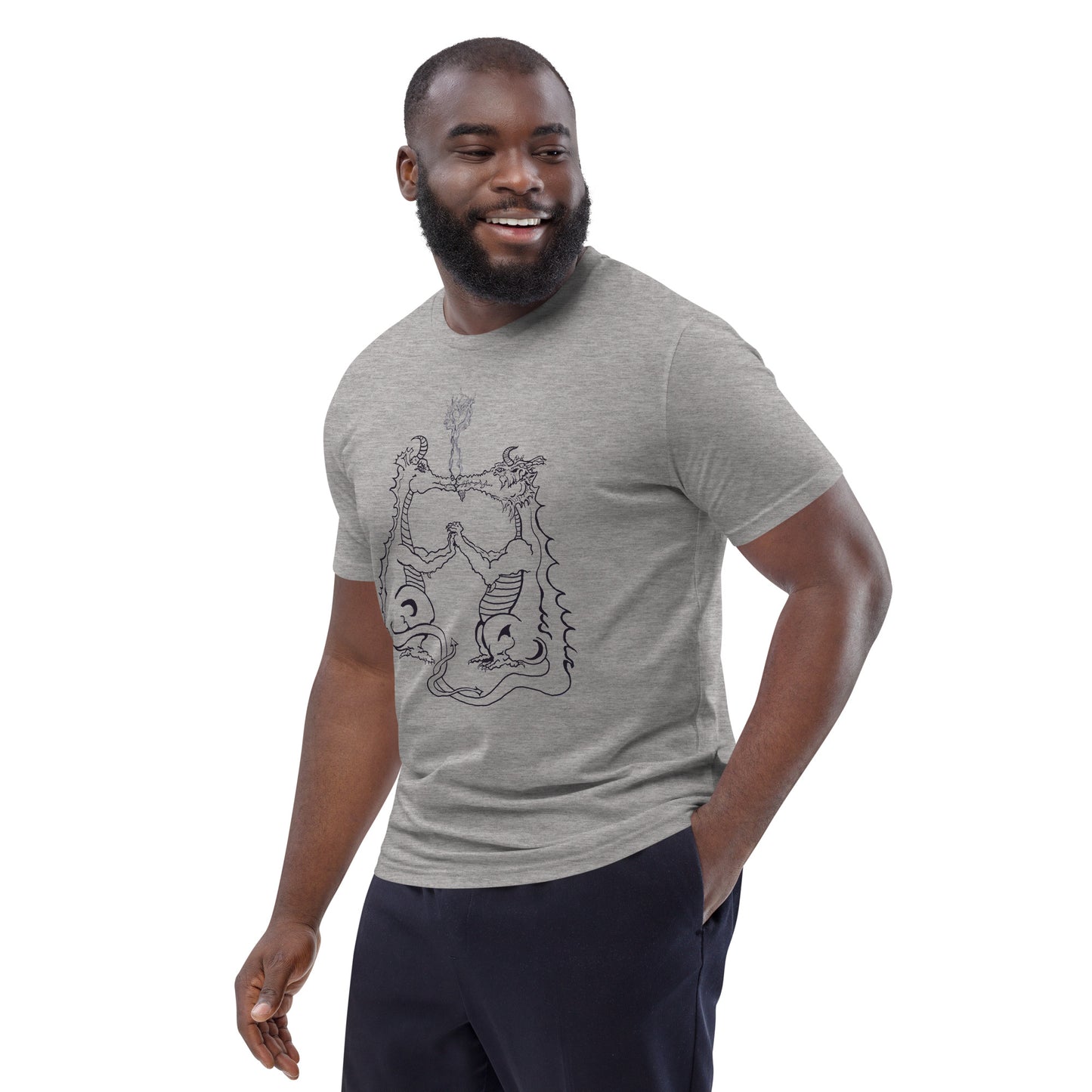 Draconis Amori Unisex organic cotton t-shirt (dark on light)