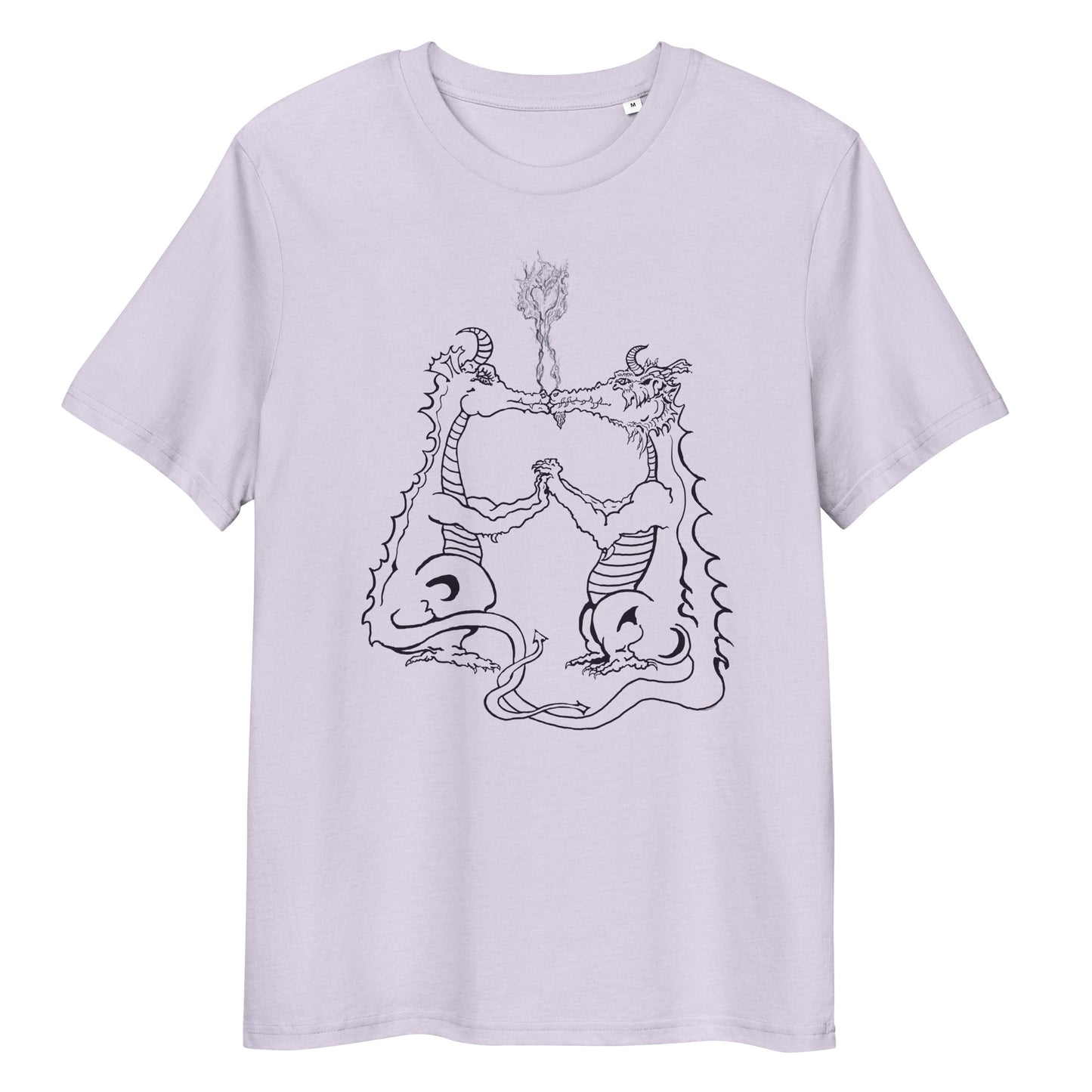 Draconis Amori Unisex organic cotton t-shirt (dark on light)