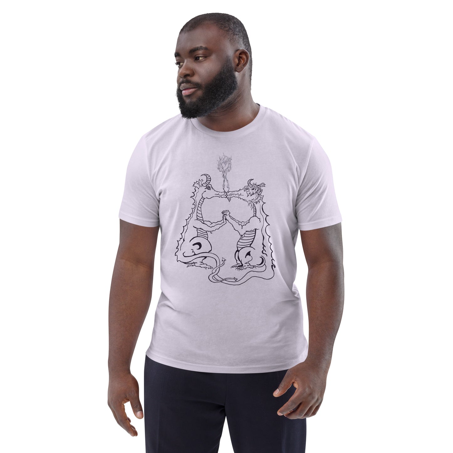 Draconis Amori Unisex organic cotton t-shirt (dark on light)