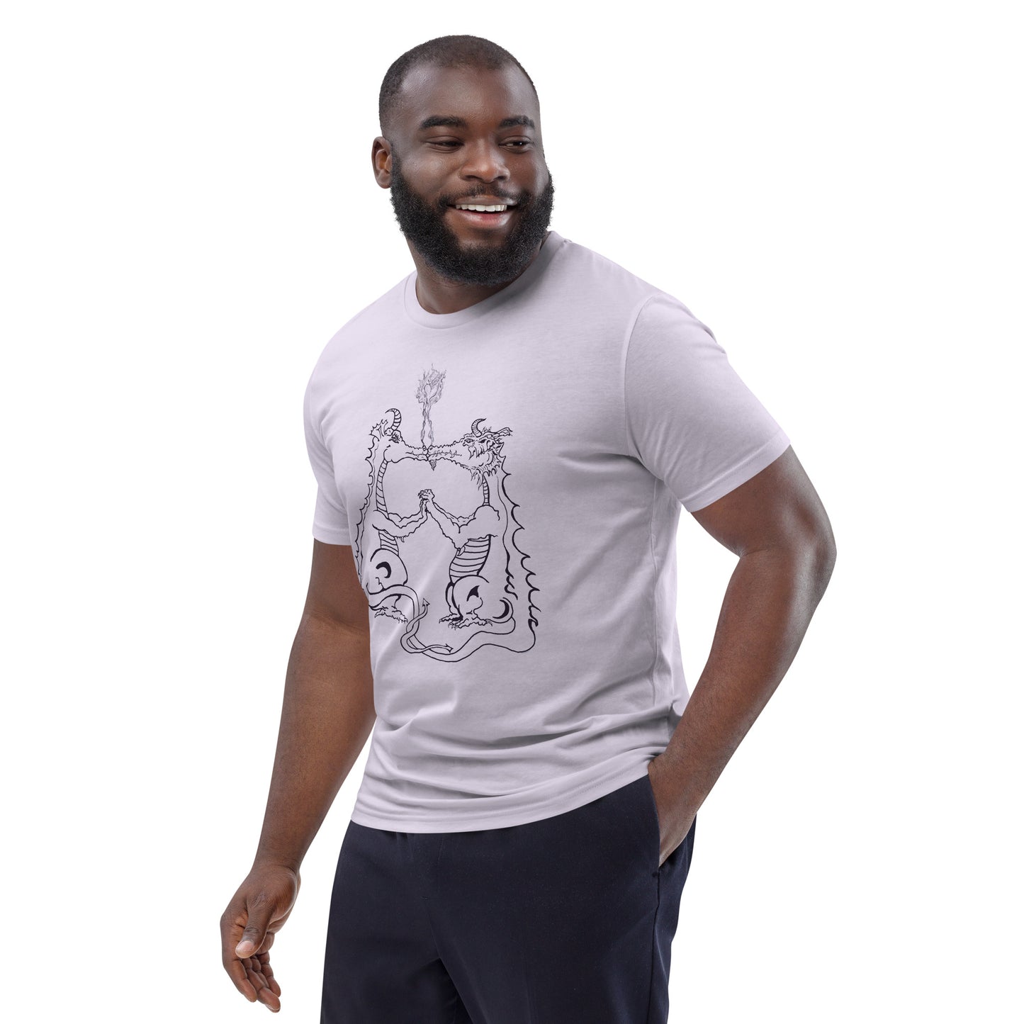 Draconis Amori Unisex organic cotton t-shirt (dark on light)
