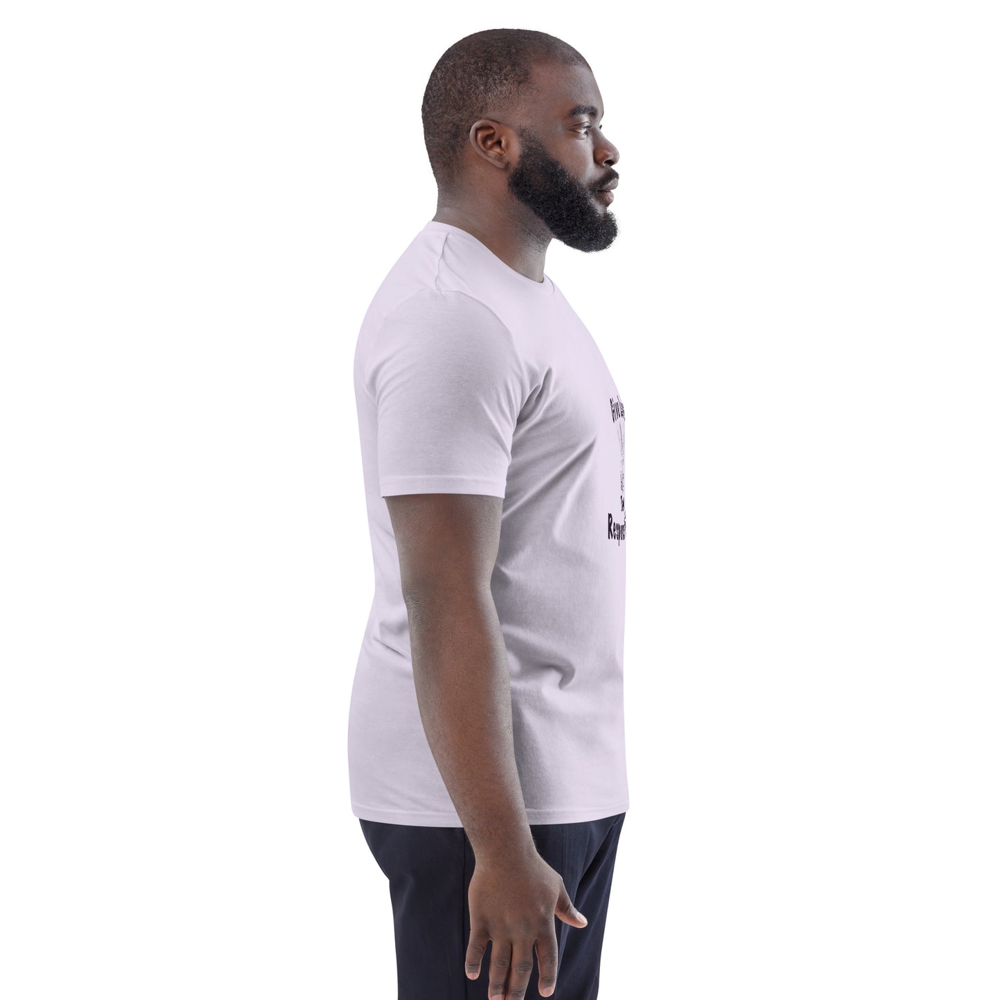 Give Love Unisex organic cotton t-shirt (black lines)