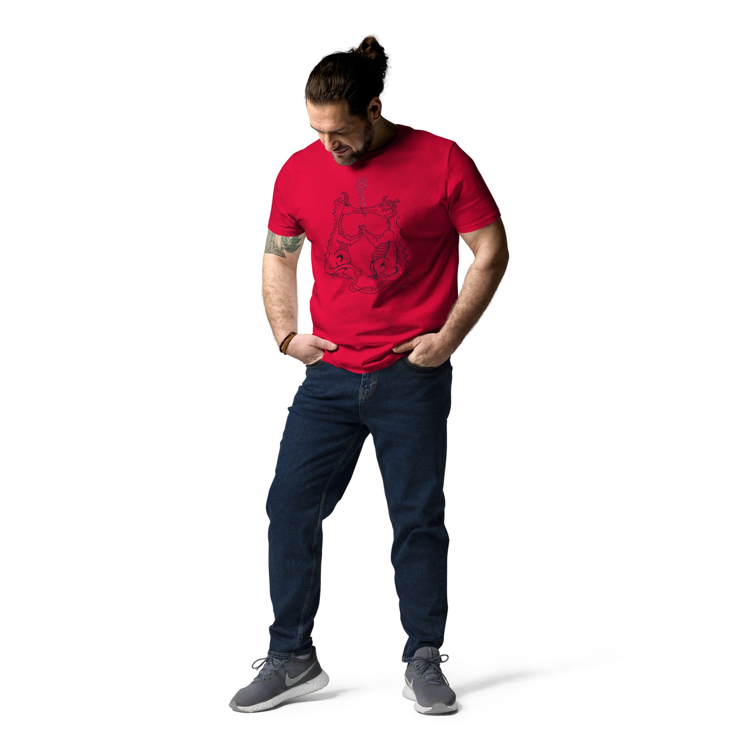 Draconis Amori Unisex organic cotton t-shirt (dark on light)