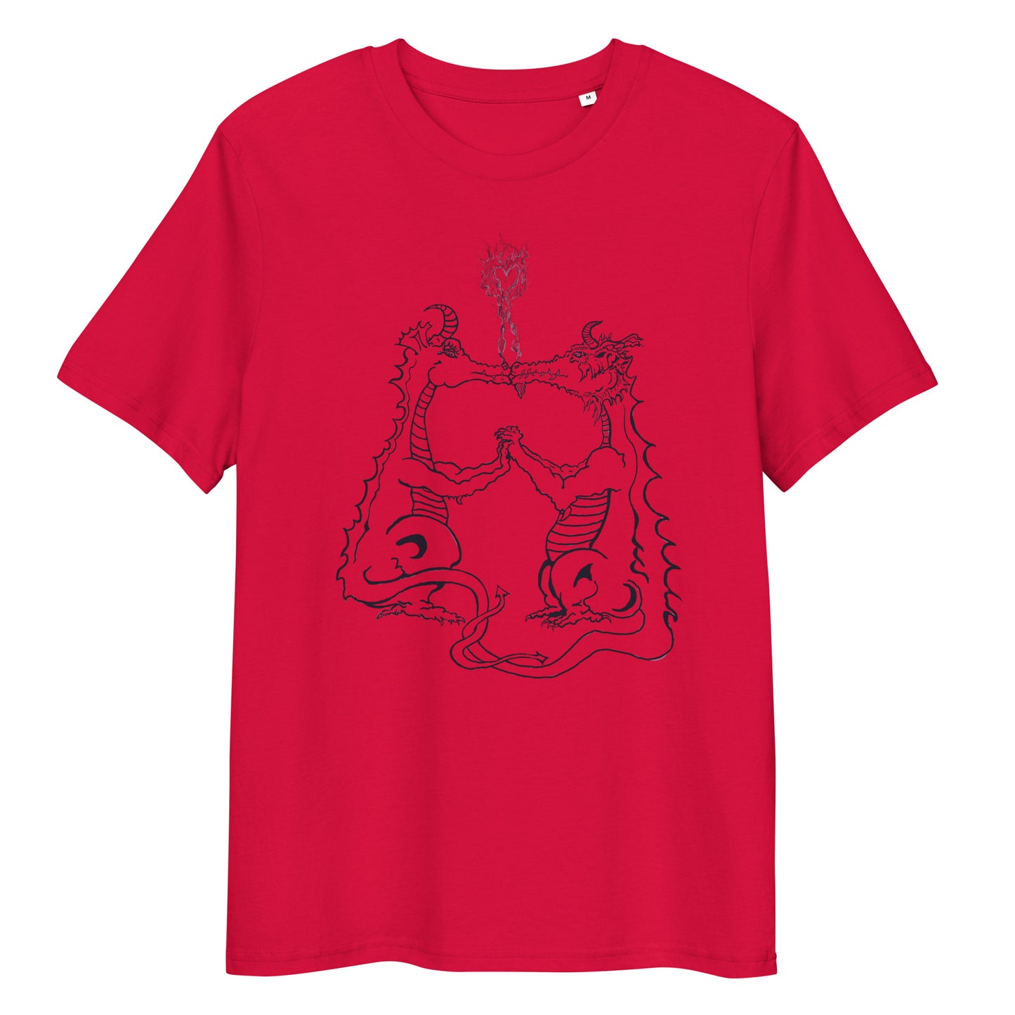 Draconis Amori Unisex organic cotton t-shirt (dark on light)